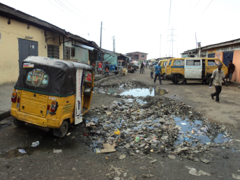 Street view in Itire, Nigeria
